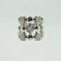 TRENDY LADY'S RING 0.40CTs DIAMOND 18KT SOLID WHITE GOLD 14.10 GRAMS