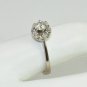 Retro Vintage 0.50 ct Diamond European-Cut in 18 kt White Gold Solitaire Ring