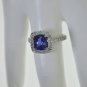 MAGNIFICENT 3.60 CT DIAMOND AND TANZANITE 14K GOLD COCKTAIL RING