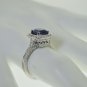 MAGNIFICENT 3.60 CT DIAMOND AND TANZANITE 14K GOLD COCKTAIL RING