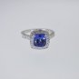 MAGNIFICENT 3.60 CT DIAMOND AND TANZANITE 14K GOLD COCKTAIL RING