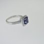 MAGNIFICENT 3.60 CT DIAMOND AND TANZANITE 14K GOLD COCKTAIL RING