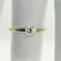 0.33 CT PRINCESS-CUT DIAMOND SOLITAIRE CATHEDRAL RING IN 14 KT WHITE GOLD