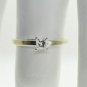0.33 CT PRINCESS-CUT DIAMOND SOLITAIRE CATHEDRAL RING IN 14 KT WHITE GOLD