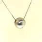 GORGEOUS 14K BALL PENDANT WITH 0.75 CT DIAMONDS