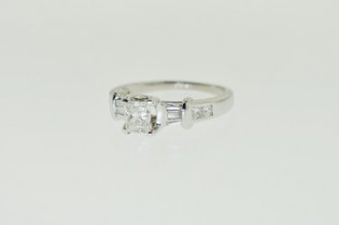 ESTATE 1.15 CT DIAMOND ENGAGEMENT RING IN 18K GOLD