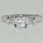ESTATE 1.15 CT DIAMOND ENGAGEMENT RING IN 18K GOLD