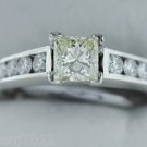 0.85CT DIAMOND ENGAGEMENT RING 14KT SOLID WHITE GOLD