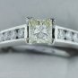 0.85CT DIAMOND ENGAGEMENT RING 14KT SOLID WHITE GOLD