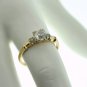Retro Vintage 0.90 ct European-Cut Diamond Ring in 14 kt Gold