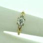 Retro Vintage 0.90 ct European-Cut Diamond Ring in 14 kt Gold