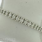 BEAUTIFUL 6.50CT DIAMONDS TENNIS BRACELET 18KT SOLID WHITE GOLD