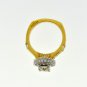 TRENDY 2.35 CT DIAMOND ENGAGEMENT RING IN 18K 2 TONE GOLD