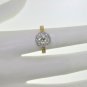 TRENDY 2.35 CT DIAMOND ENGAGEMENT RING IN 18K 2 TONE GOLD