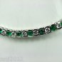 Fine 9.75 ct Emeralds & Diamonds Luxurious Bracelet in 14kt Gold