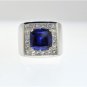NEW 18KT MENS RING WITH 9.93 CT DIAMOND AND TANZANITE