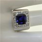 NEW 18KT MENS RING WITH 9.93 CT DIAMOND AND TANZANITE