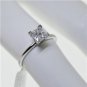 SOLITAIRE 0.70CT DIAMOND PRINCESS CUT SET IN SOLID PLATINUM
