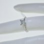 SOLITAIRE 0.70CT DIAMOND PRINCESS CUT SET IN SOLID PLATINUM