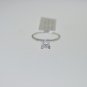 SOLITAIRE 0.70CT DIAMOND PRINCESS CUT SET IN SOLID PLATINUM