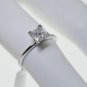 SOLITAIRE 0.70CT DIAMOND PRINCESS CUT SET IN SOLID PLATINUM