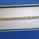 STUNNING 4 CT DIAMOND BEZEL SET 14KT GOLD TENNIS BRACELET