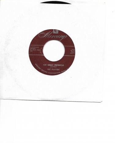 Platters The Great Pretender Mercury 70753x45 1955 Pop Doo Wop