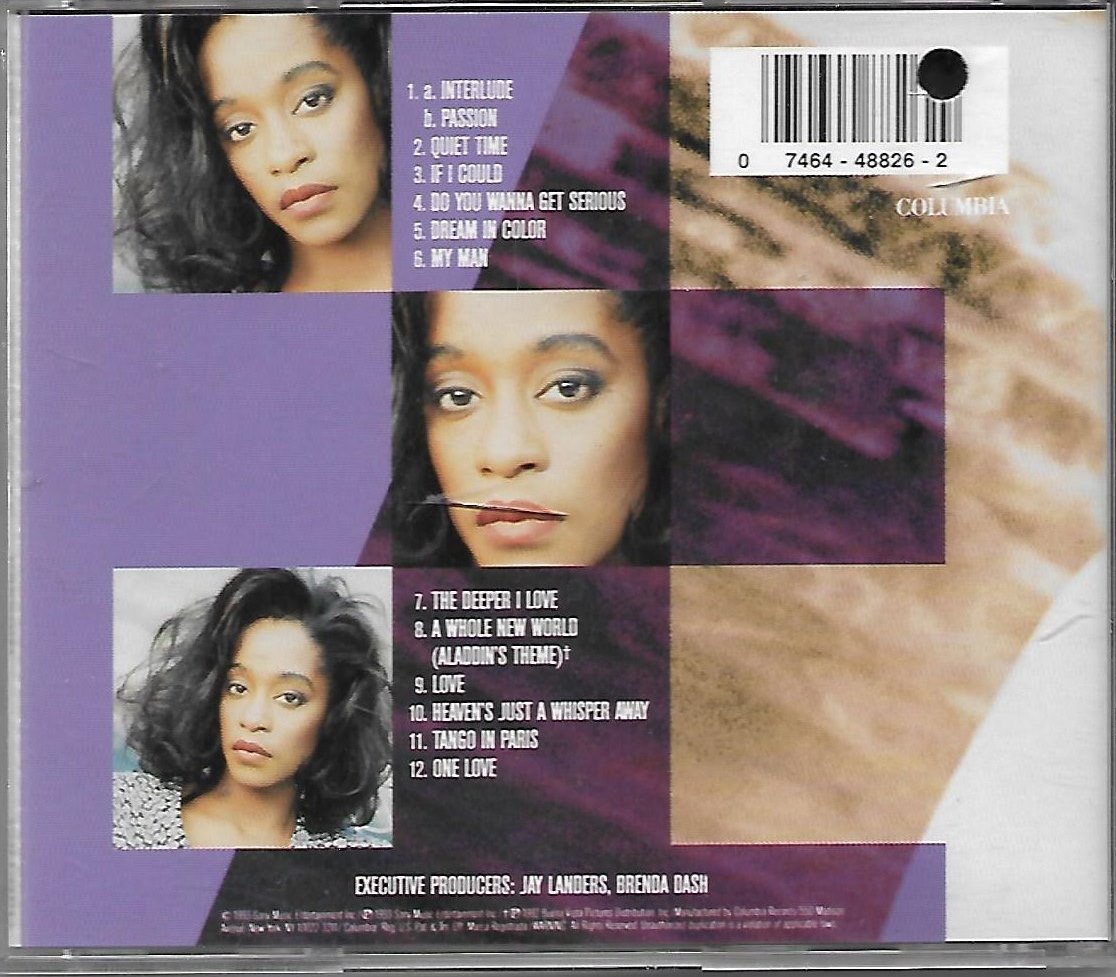 Regina Belle Passion CD CK 48826 Columbia07464488262 R&B