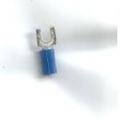 100 QUICK CABLE 14-16 GAUGE WIRE, BLUE VINYL 3/16" FORK / SPADE TERMINALS