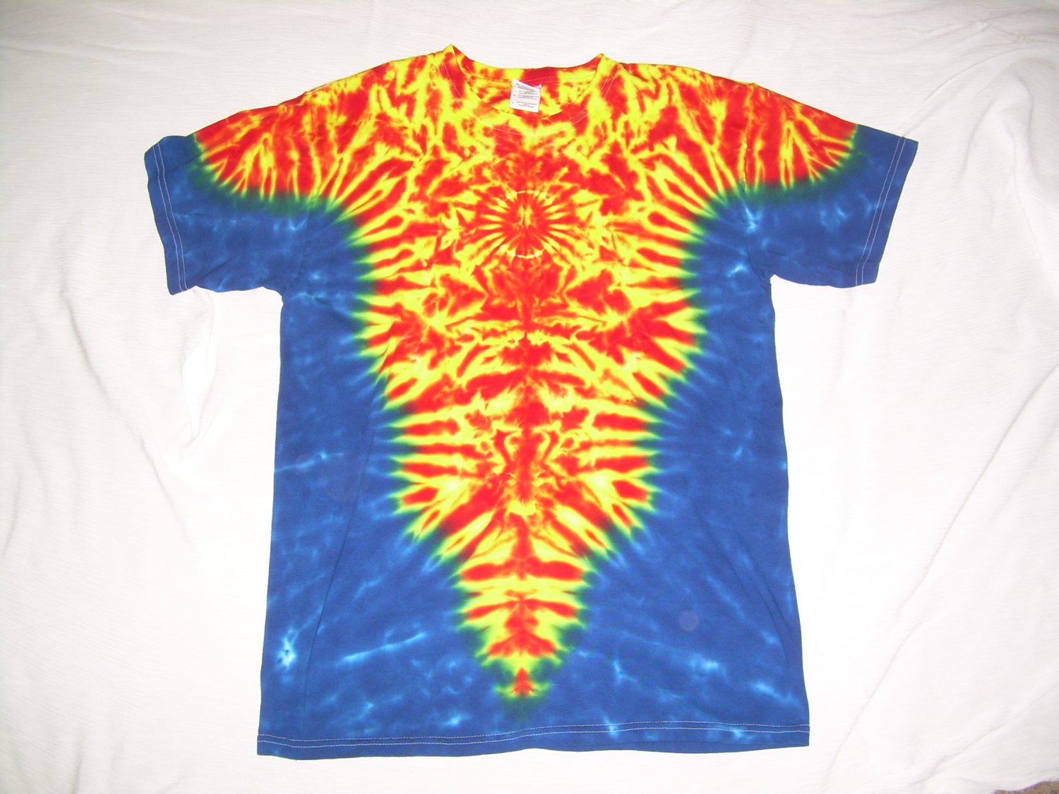 Large Mens Short Sleeve Tie Dye T-Shirt #65