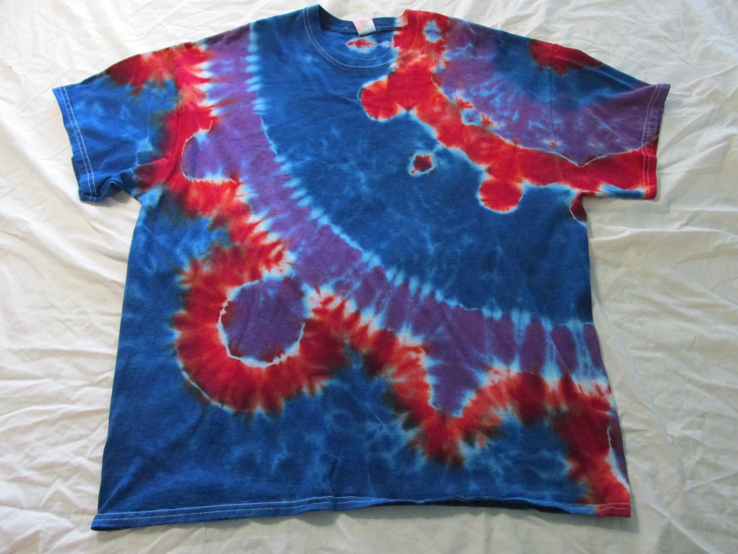 2X-Large Short Sleeve Mens Tie Dye T-Shirt # 0020