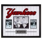 Yankee Legends in Pinstripes" DiMaggio & Mantle Duel Auto Amazing DBL Matting & Frame w/COA