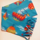 Unisex Balloons & Kites Blue Fleece scarf