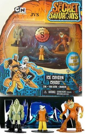 Secret Saturdays Ice Cavern Crisis Figure Pack Mattel