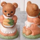HOMCO - HOME INTERIOR Collectible 1463 Mom bear w/ corn