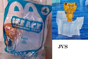 2012 McDonald's ICE AGE Continental Drift - #4 DIEGO - Happy Meal Toy - New