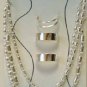 Trio Anklets & toe rings (3 each) silvertone Both adjustable #2