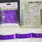 Offray Trims 'n' Trinkets 1" Purple Embellishment Tape w/ Jeweled Flowers 2 pack
