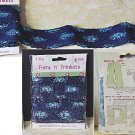 Offray Trims 'n' Trinkets 1.5" Dk Denim Embellishment Tape w/ Blue glitter 6 ft