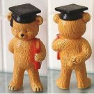 Bone China Teddy Bears - Graduate Bear w/ Diploma - Pat Storey / Danbury Mint