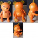 2002 McDonald's Robo-Chi Pet light up toy ROBO TEDDY Orange #8 Tiger Electronics
