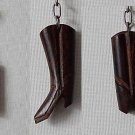 BOOT Keychain Carved Ironwood Mexico Souvenir from Hermosillo NEW