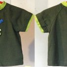 Okie Dokie "I'm the Boss" Unisex Green Top Sz 6-9 Months w/ Little Tiger graphic