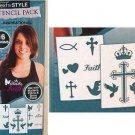 Next Style Stencil Pack INSPIRATIONAL 16 Designs For Clothing & Crafts Religion