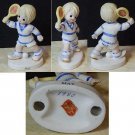 Vintage Lefton 1980 Tennis Player Figurine Porcelain Taiwan May 4.25" Tall