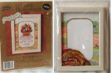 Something Special Counted Cross Stitch Bless This House 50736 6.5" x 8.5" Frame
