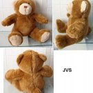 Build A Bear Workshop Brown Teddy Bear Sitting 11" Tall Stuffed Plush Doll