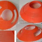 Little Tikes Orange Round Plastic 7.5" Across Marker Cones Sports Traffic 6 pcs