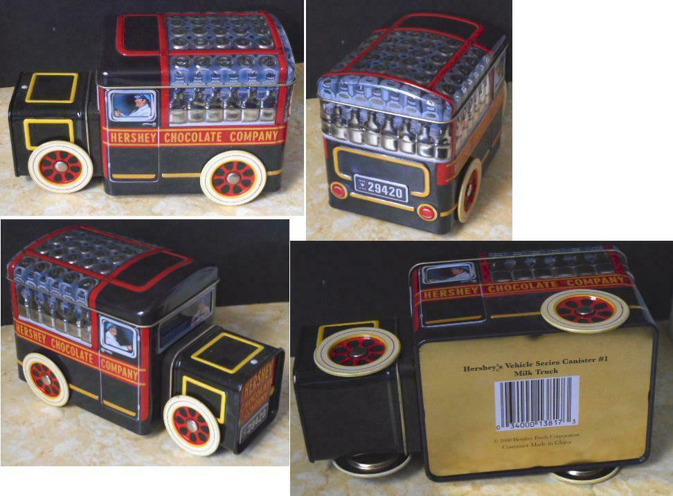 Hershey's 2000 Vehicle Series Tin Canister #1 - Chocolate Company Milk Truck
