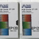 SHG High Grade EP 120 Video Tape TMV-HG EP120 Sealed Lot of 2 VHS